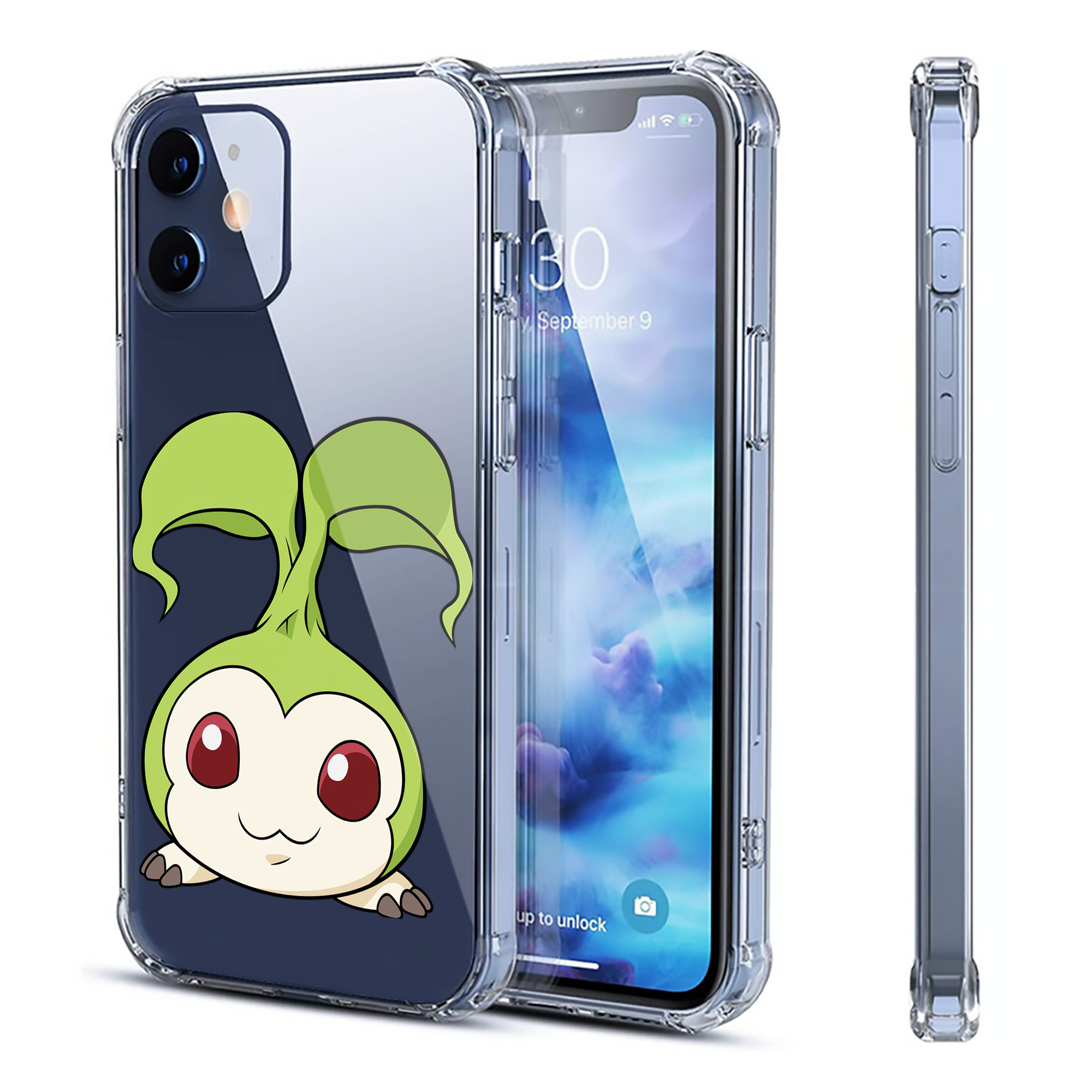 （画像用） Digimon デジタルモンスター/デジモン 【iPhone 12シリーズ対応】透明スマホケース（クリアソフトケース）